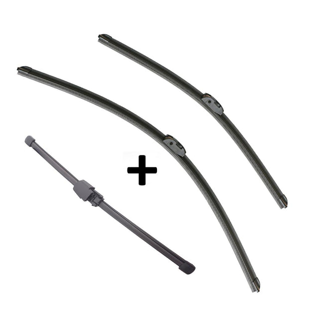 Volkswagen Touareg Wiper Blades Aero For SUV 2007-2011 FRONT PAIR & REAR 3 xBL BRAUMACH Auto Parts & Accessories 