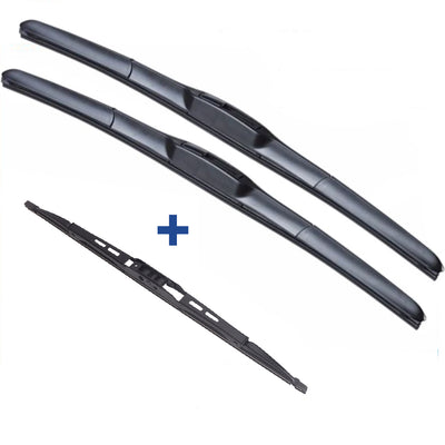 Wiper Blades Hybrid Aero For Volkswagen Golf MK4 Hatch1998-2002 FRT PAIR&amp;REAR 3xBL