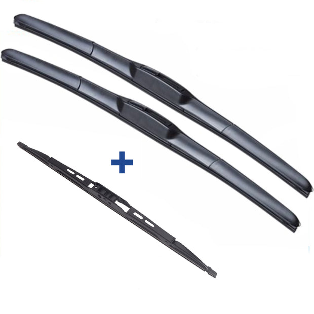 Wiper Blades Hybrid Aero For Mazda Mazda6 Hatch 2002-2007 FRT PAIR & REAR 3xBL