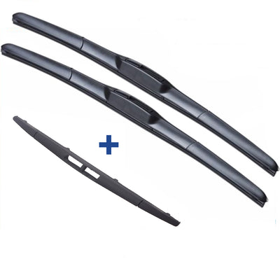 Wiper Blades Hybrid Aero For Mazda Mazda3 Hatch 2013-2016 FRT PAIR & REAR 3xBL