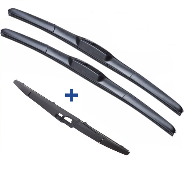 Wiper blades Hybrid Aero For Holden Barina Spark HATCH 2010-2016 FRT PAIR & REAR 3xBL