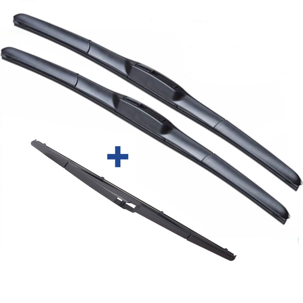 Wiper Blades Hybrid Aero For Toyota Prius  HATCH 2003-2009 For FRONT PAIR & REAR 3xBL