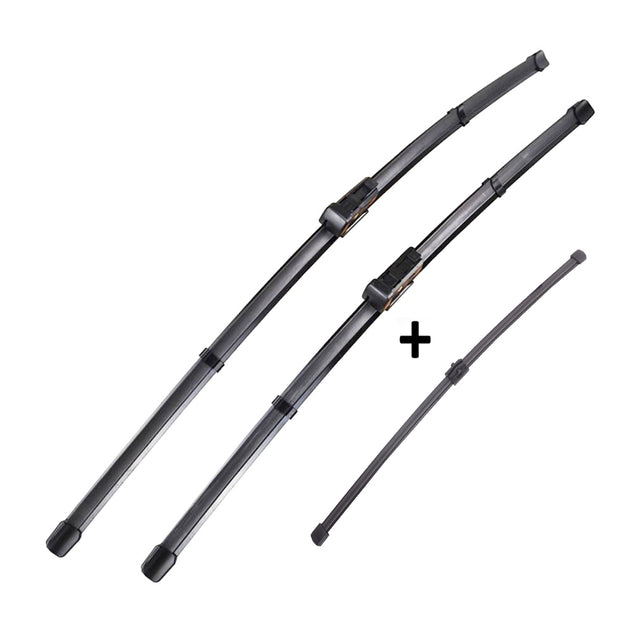 Wiper Blades Aero ForAudi A1 Hatch 2010-2017 FRONT PAIR & REAR 3 x BLADES