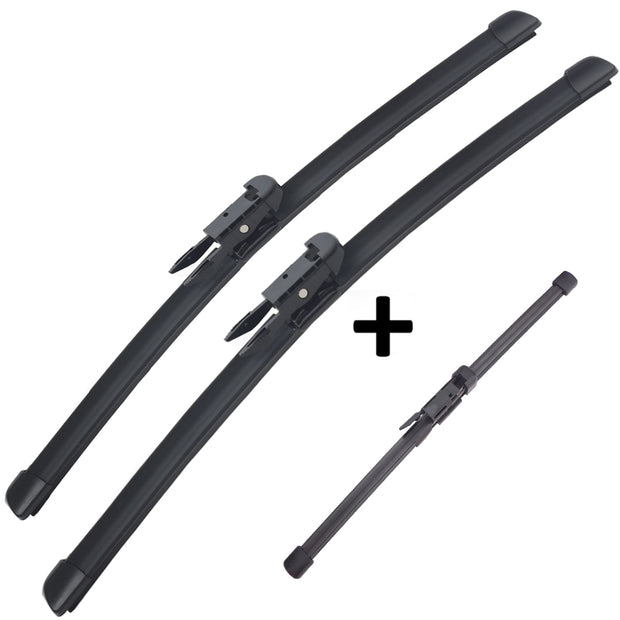 Braumach Front Rear Wiper Blades Aero for BMW E87 HATCH 2004-2011