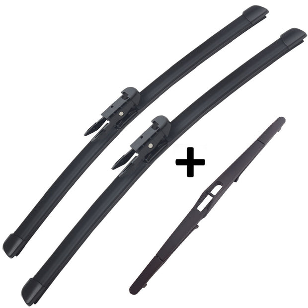 Wiper Blades Aero For Saab 9-3 Facelift WAGON 2008-2011 FRT PAIR & REAR 3xBLD