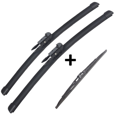 Wiper Blades Aero ForAudi A3 S3 Hatch 2004-2012 FRONT & REAR BRAUMACH