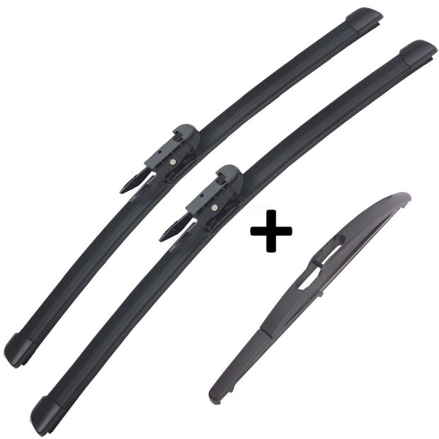 Wiper Blades Aero smart fortwo (For 451) COUPE 2008-2016 FRONT PAIR & REAR