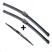 Wiper Blades Aero ForVolkswagen Golf MK4 Hatch 2003-2004 FRONT PAIR & REAR 3 xBL