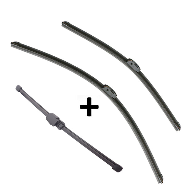 Front Rear Wiper Blades for Volkswagen Touareg 7LA 7L6 7L7 SUV 5.0 R50 TDI 2007-2010