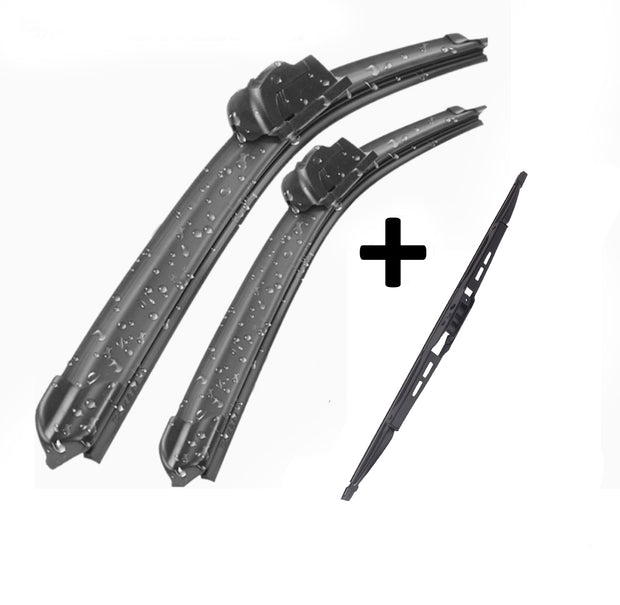 Wiper Blades Aero ForVolkswagen Golf MK4 Hatch 1998-2002 FRONT PAIR & REAR 3 xBL