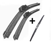 Citroen Dispatch Wiper Blades Hybrid Aero For VAN 2008-2016 FRT PAIR & REAR 3xBL