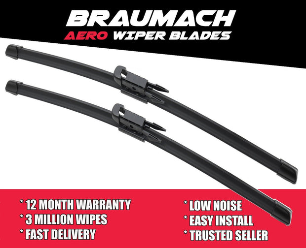 Windscreen Wiper Blades For for BMW 3 Series F30 F80 2012 - 2018 Aero Design (PAIR) BRAUMACH Auto Parts & Accessories 