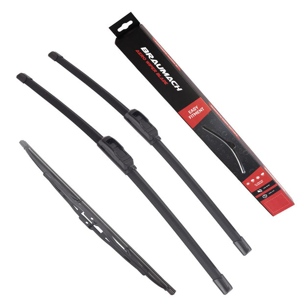 Wiper Blades Aero Audi A4 Avant (For S4) WAGON 2002-2003 FRONT PAIR & REAR BRAUMACH Auto Parts & Accessories 