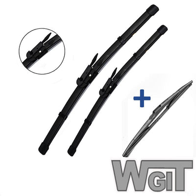 Wiper Blades Aero For BMW 5 Series WAGON 2004-2010 FRT PAIR & REAR 3xBLS BRAUMACH Auto Parts & Accessories 