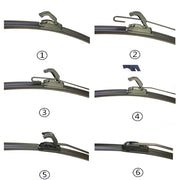 Wiper Blades Aero For Daewoo Lanos HATCH 1997-2003 FRONT PAIR BRAUMACH Auto Parts & Accessories 