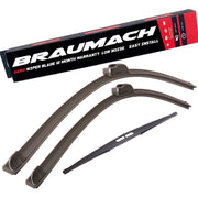 Wiper Blades Aero For Holden Adventra WAGON 2003-2007 FRT PAIR & REAR 3 x BLD BRAUMACH Auto Parts & Accessories 