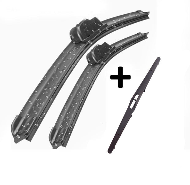 Wiper Blades Aero For Holden Barina Hatch 1994-2001 FRT PAIR & REAR 3 x BLADES BRAUMACH Auto Parts & Accessories 