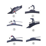 Wiper Blades Aero For Toyota Corolla (For ZZE122R) HATCH 2001-2007 FRONT PAIR BRAUMACH Auto Parts & Accessories 