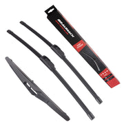 Wiper Blades Aero Renault Megane (For X84 Phase 1) HATCH 2003-2006 FRONT PAIR & REAR BRAUMACH Auto Parts & Accessories 