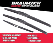 Wiper Blades Hybrid Aero For Citroen C3 HATCH 2002-2010 FRONT PAIR & REAR BRAUMACH Auto Parts & Accessories 