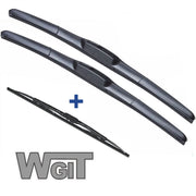 Wiper Blades Hybrid Aero For Ford Ka Hatch 1999-2003 FRT PAIR & REAR 3 xBL BRAUMACH Auto Parts & Accessories 