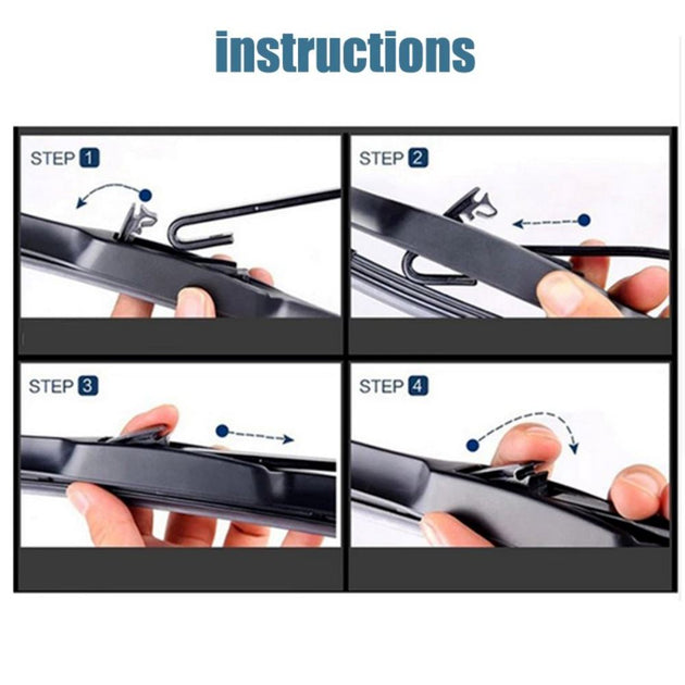 Wiper Blades Hybrid Aero For Volkswagen Bora WAGON 2000-2002 FRONT PAIR ...